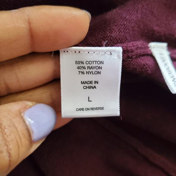 New York & Company Purple Cardigan L - Picture 5 of 6